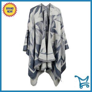 Oversized Winter Shawl Wrap Soft Warm Blanket Scarf Multi-Functional